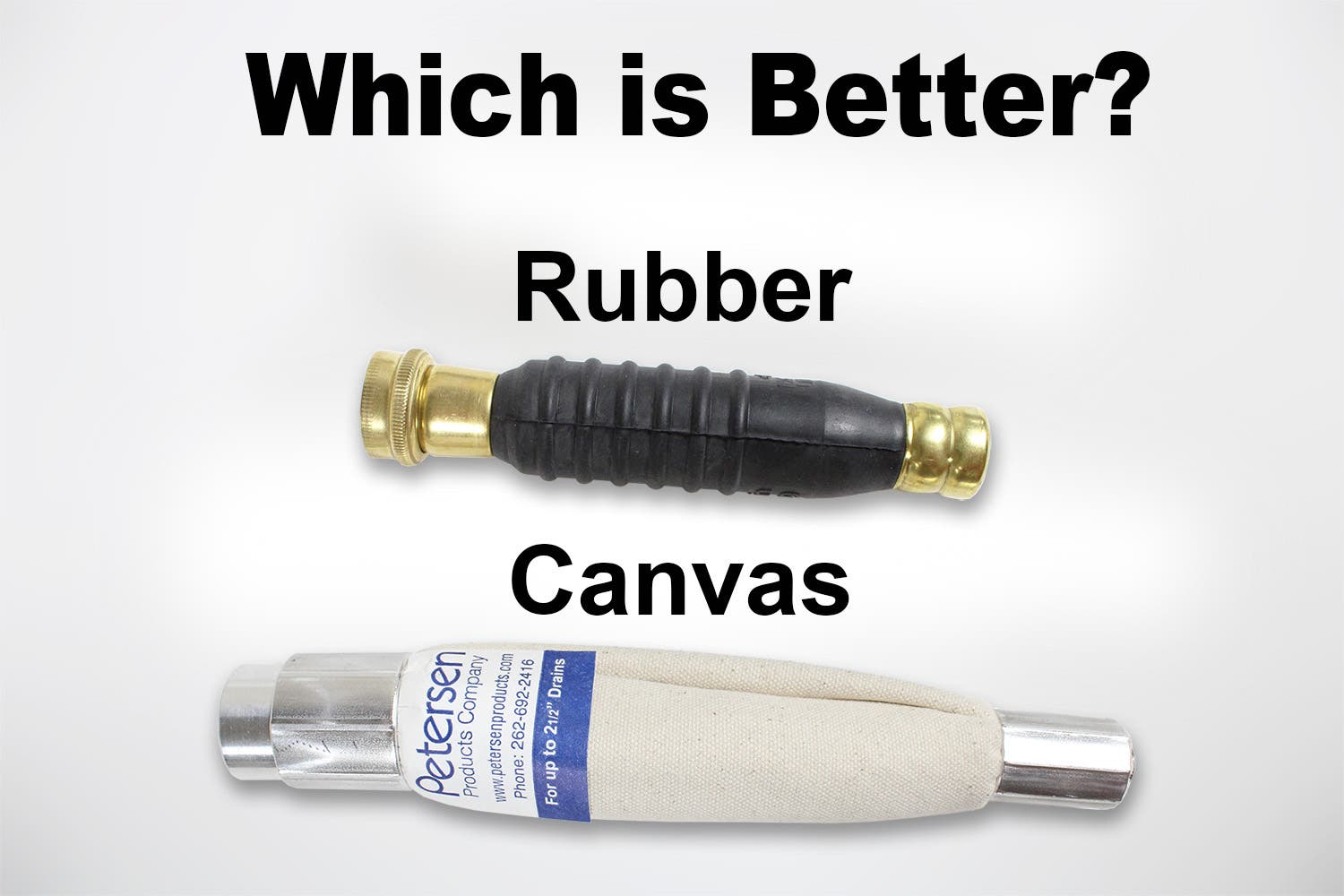 Rubber Vs Canvas Drain Cleaning Bladder