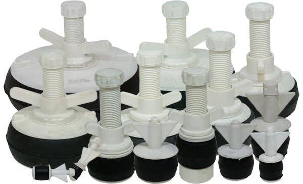 Hand Tightening Low Pressure Nylon Plugs Sizes: 1/2" to 6", 144 Series